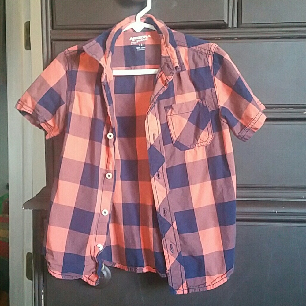 Boys button up tee